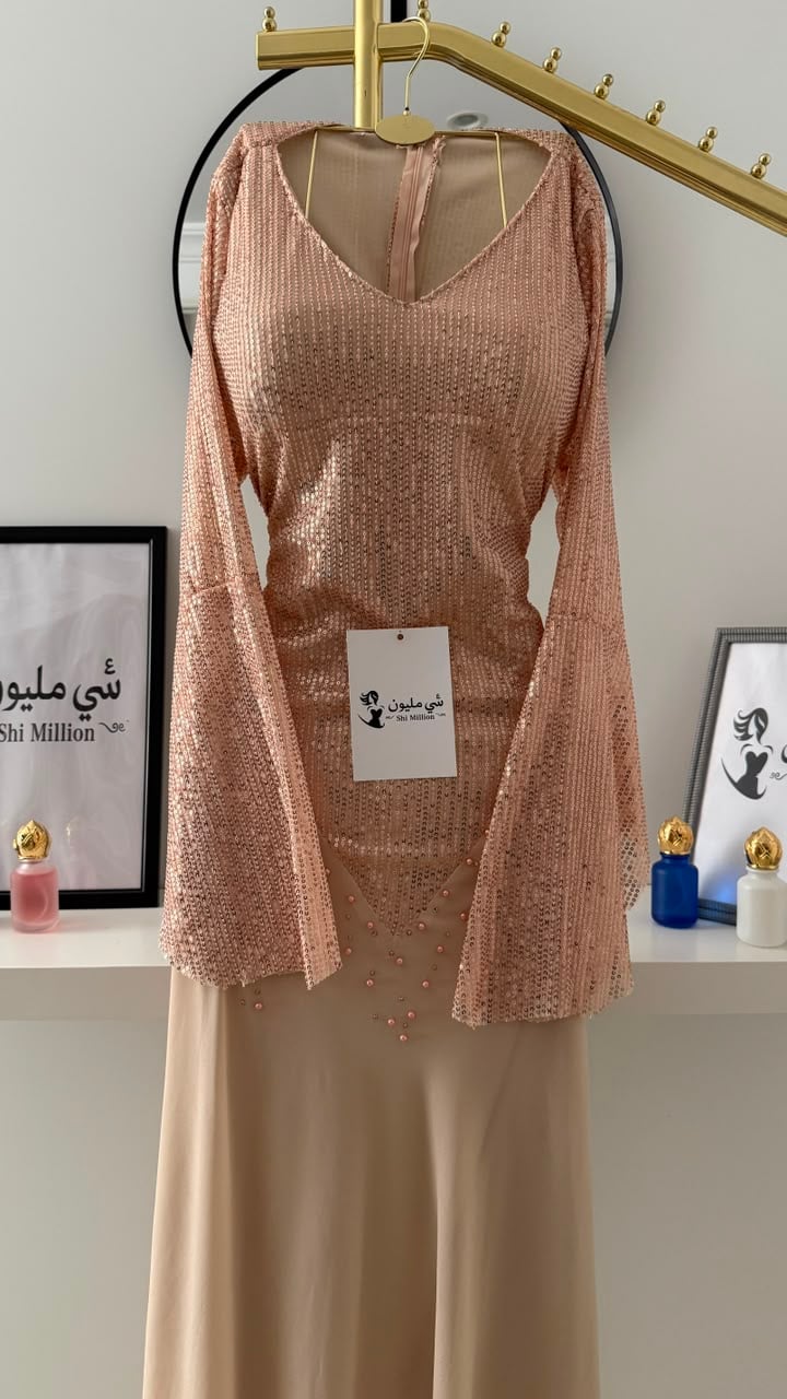 فستان سهرة بريق الشامبانيا - صورة 2