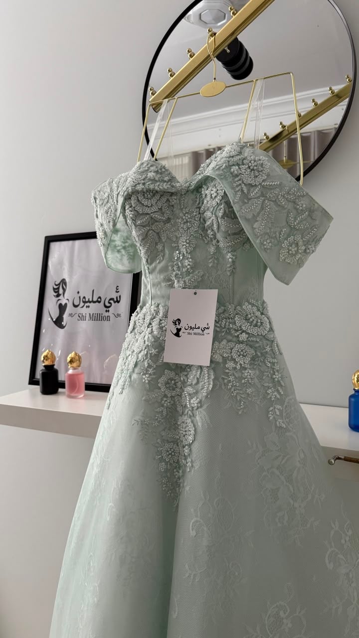 فستان سهرة همس النعناع - صورة 3
