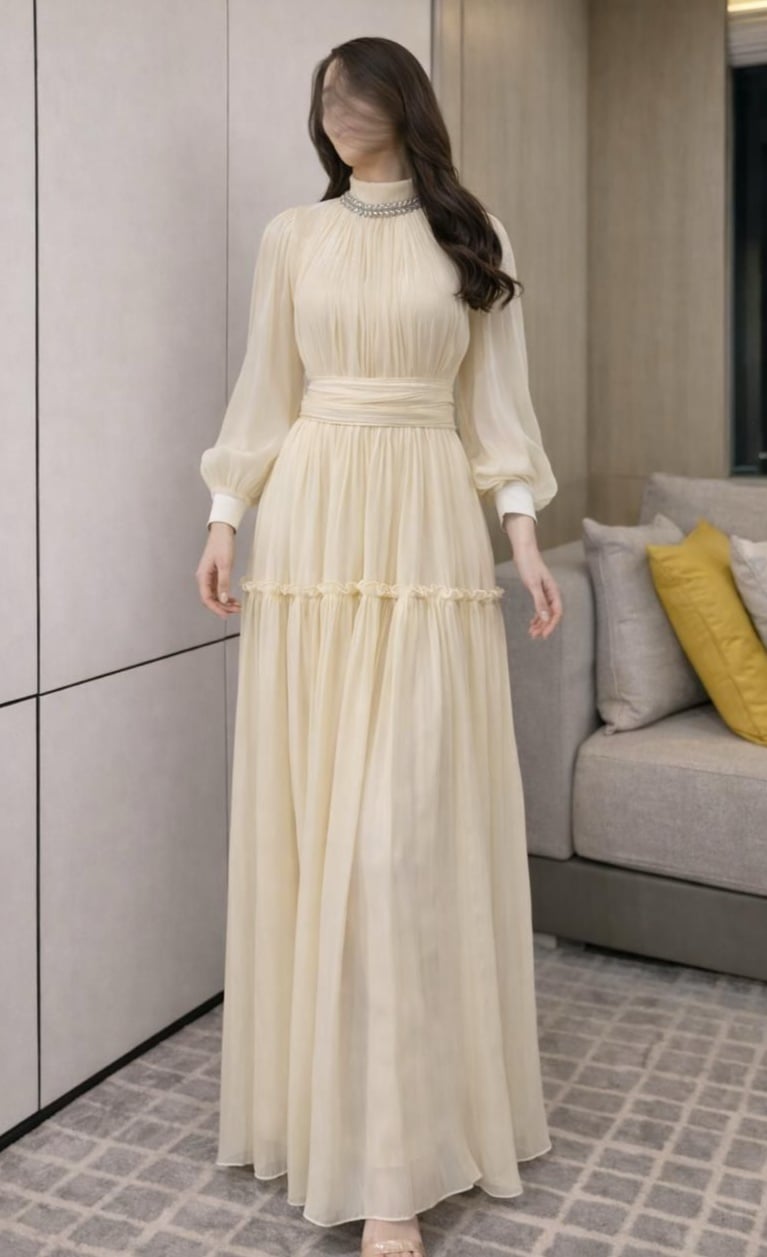 فستان ناعم راقي - صورة 2