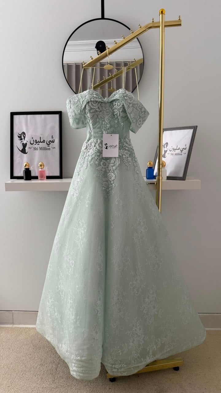 فستان سهرة همس النعناع - صورة 1