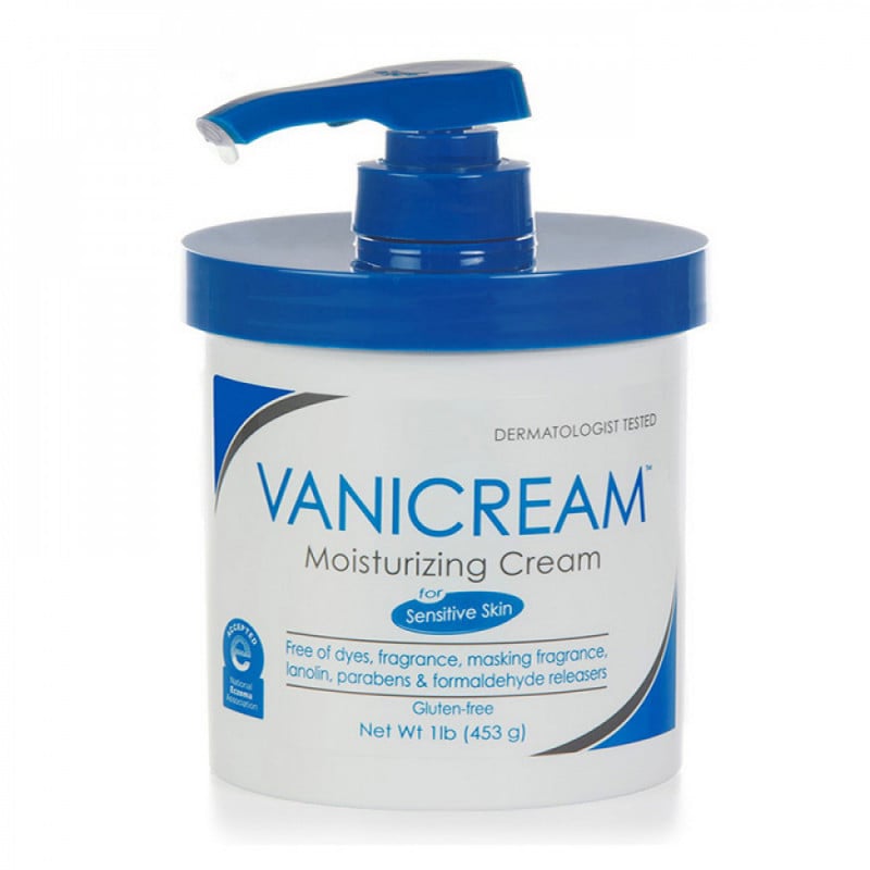 Vanicream Moisturizing Cream Sensitive Skin Fragrance Free Pump 453g - Image 1