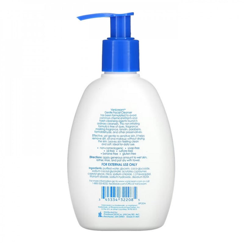 Vanicream - Mild Facial Cleanser For Sensitive Skin 237ml - Image 2