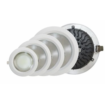 وحدة اضاءة سقفية LED COB LIGHT شفاف داخل الديكور غاطسة القياس 10 سم القوة 10 واط كفالة 3 سنوات - صورة 1