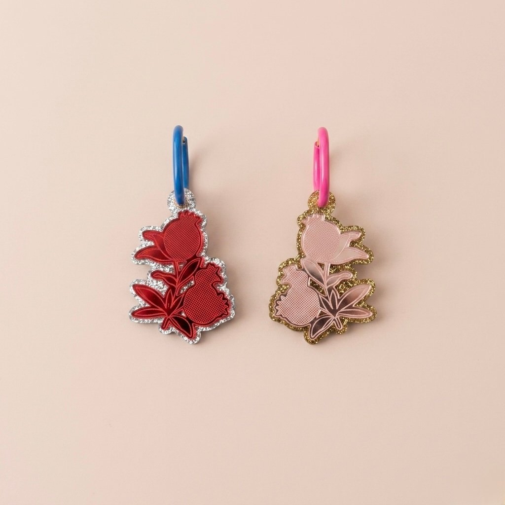 POMEGRANATE SMALL EARRINGS 05 - Image 1