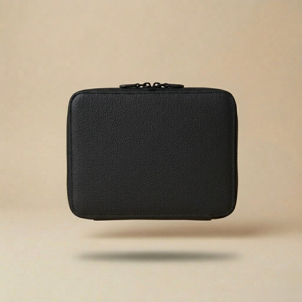ELECTRONIC ORGANIZER CASE - pebbled leather - Image 4
