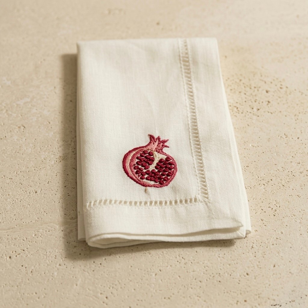 POMEGRANATE NATURAL NAPKINS (SET OF 4) - Image 2