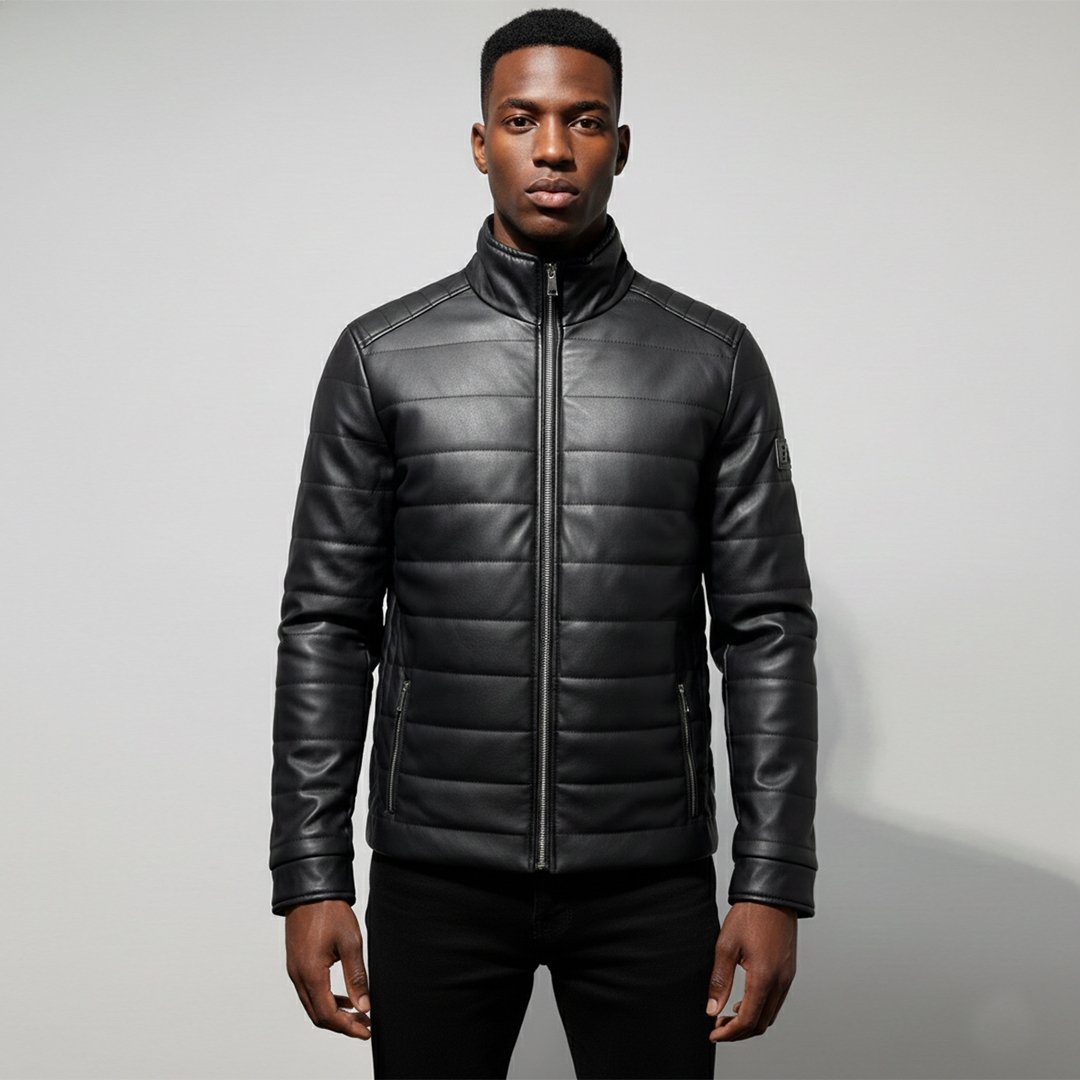 Jacket Leather Ea7 - Image 1