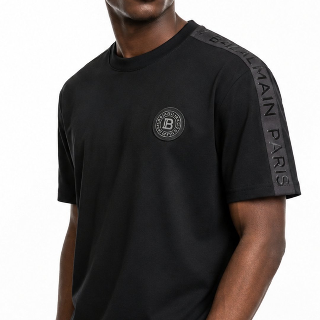 Tshirt Balmain Circle badge - Image 3