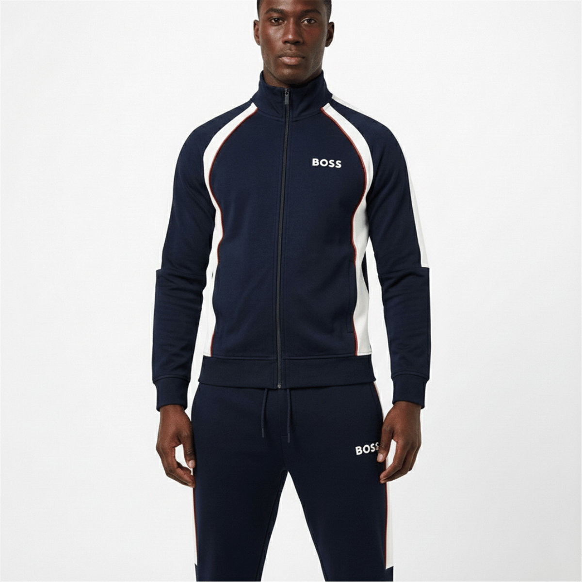 Sweatshirt Boss white sides - Image 3