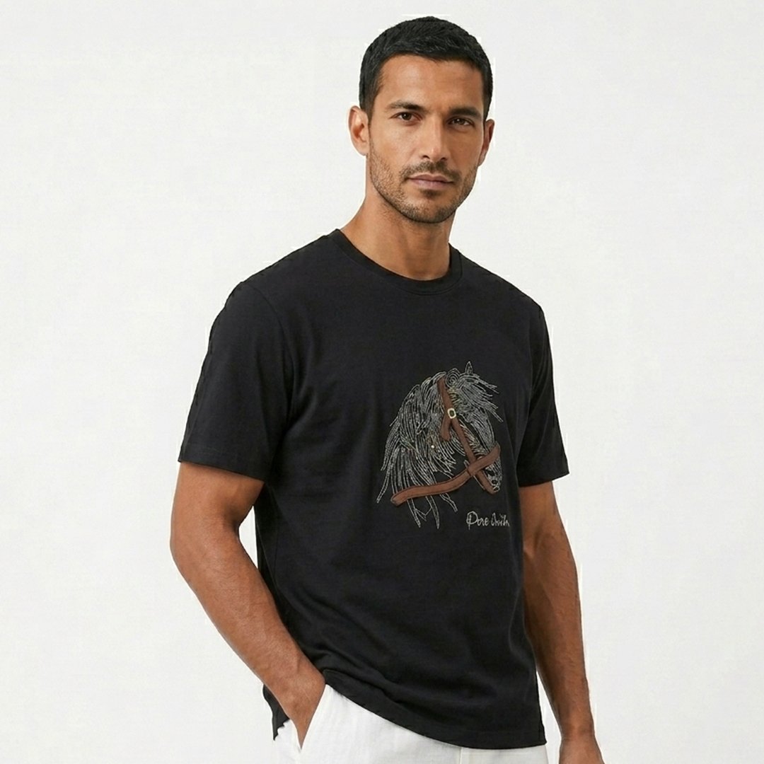 Tshirt Suede horse - Image 2