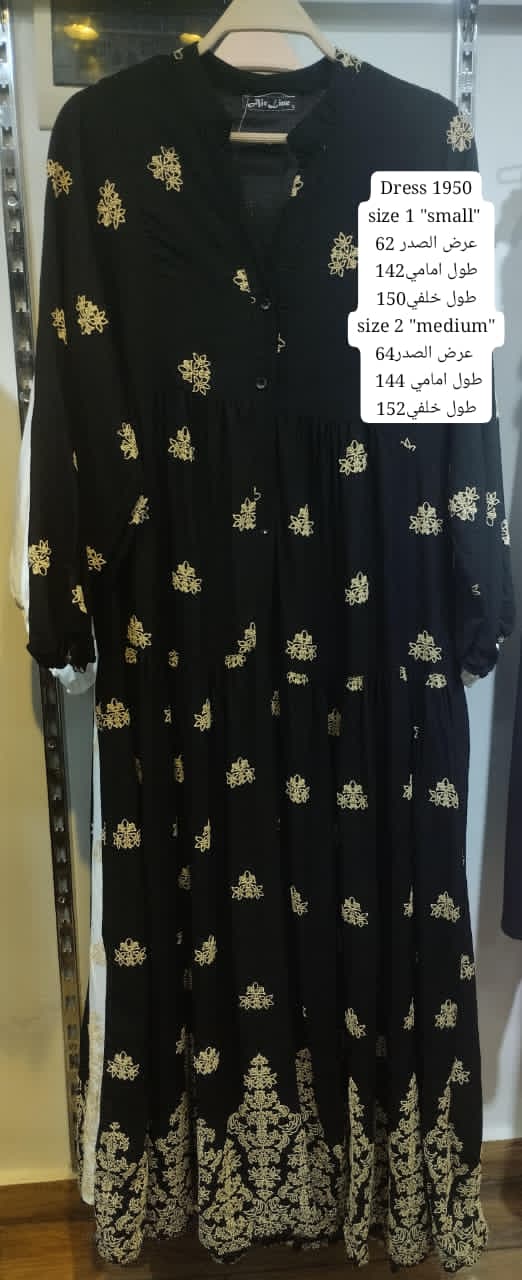 Black Embroidered dress - Image 4