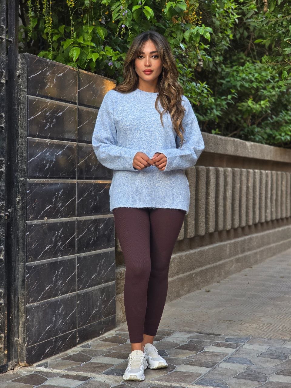 Baby Blue Cloudy Pullover  - صورة 4