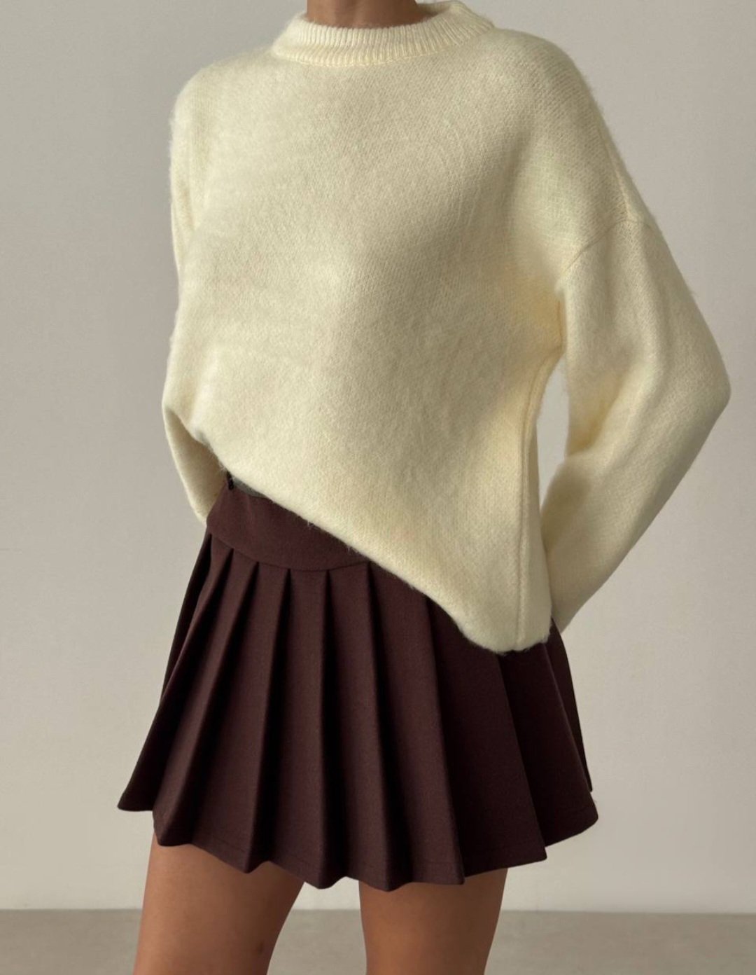 Creme Wool Pullover  - Image 1