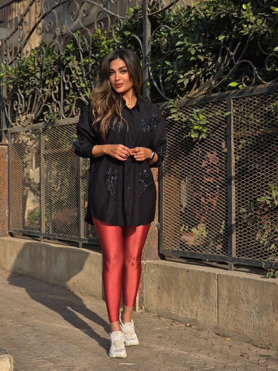 Rose Gül Metallic legging  - Image 3