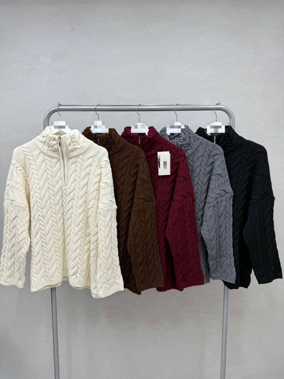 Chocolate Brown Braided Pullover  - Image 4