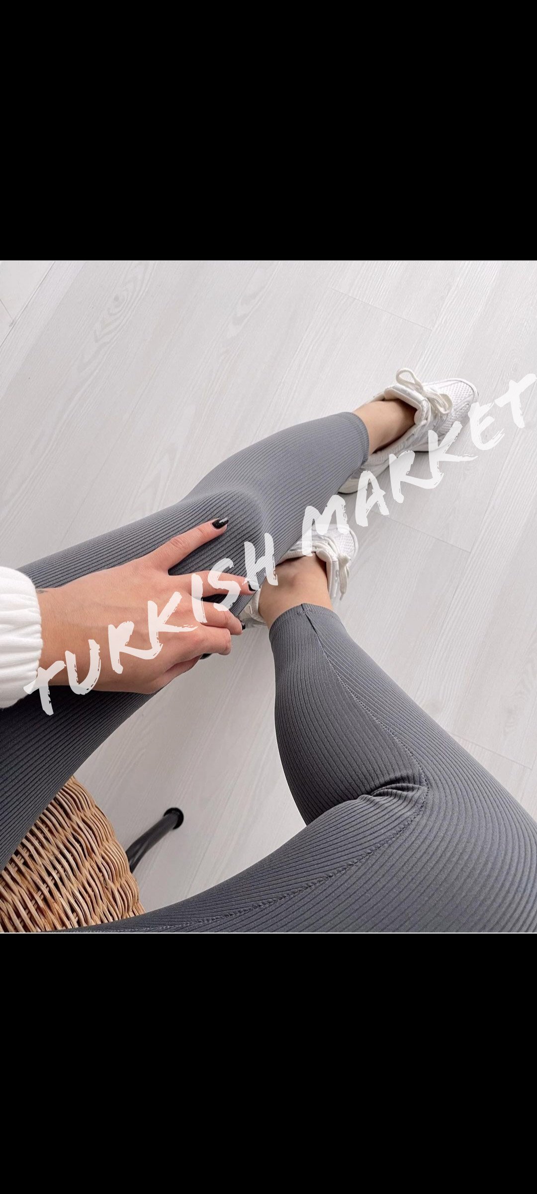 Cotton Ribbed Summer Leggings  - Image 5