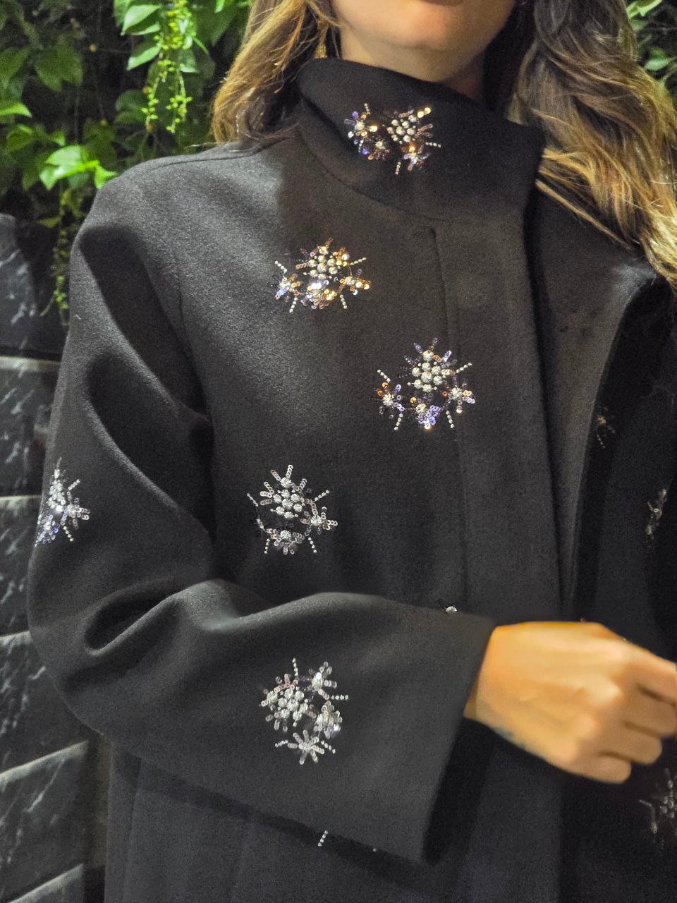 Classic Black Jacket with Silver Sequins - Image 6