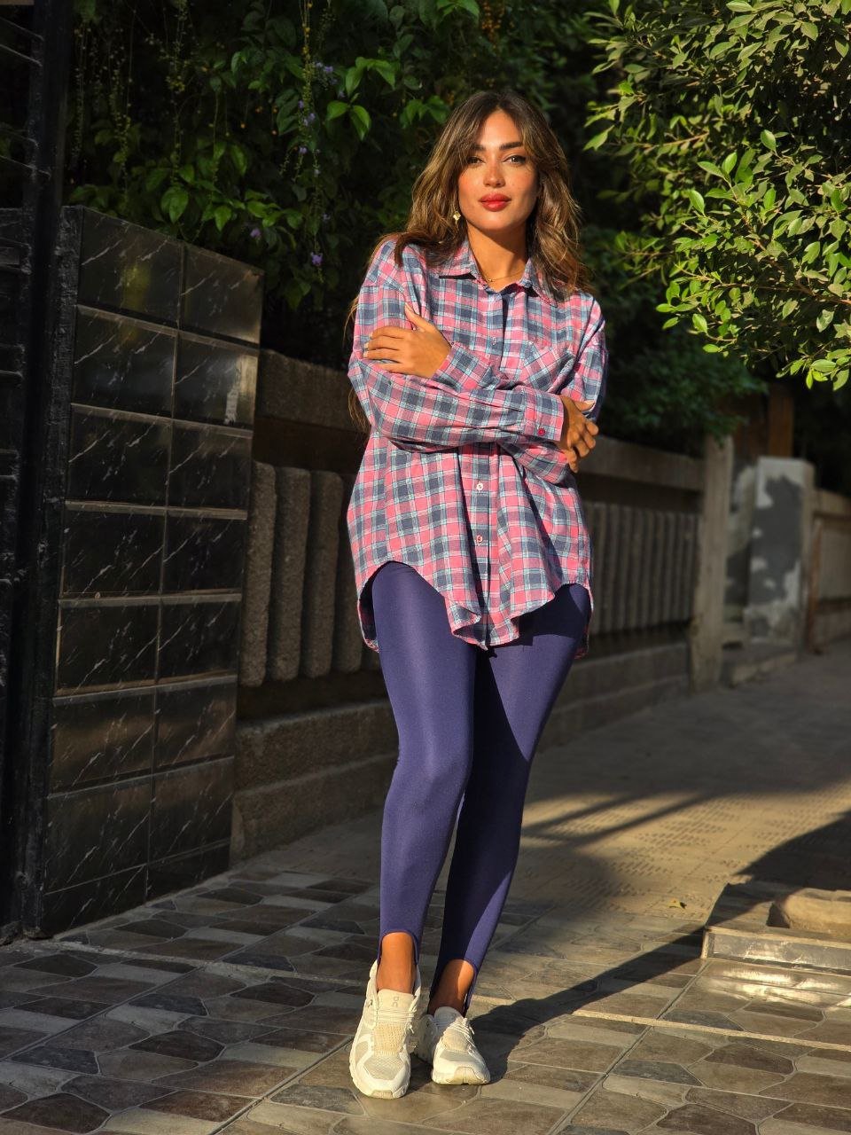 Pink Plaid Flannel Chemise  - Image 5