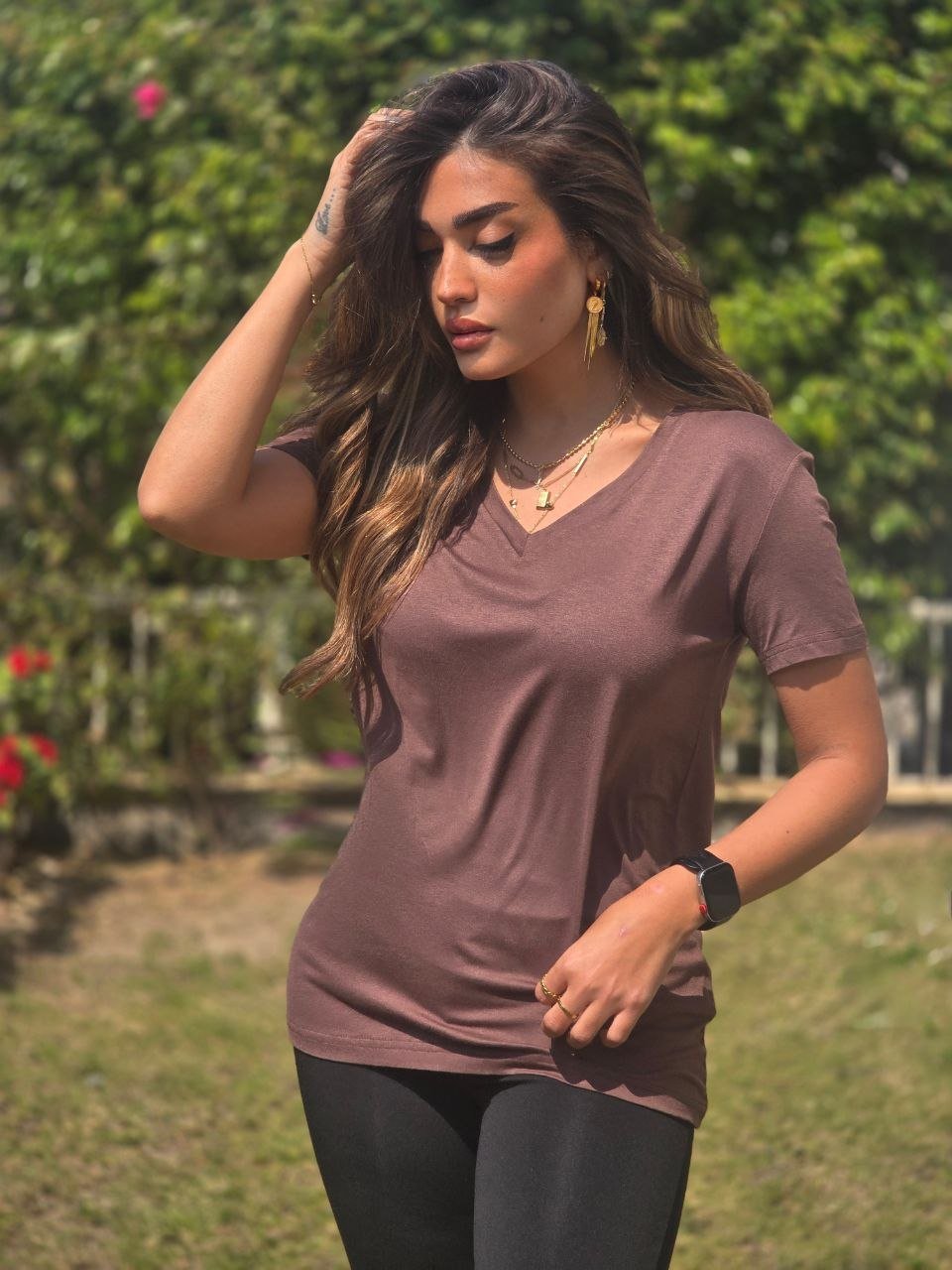 Brown mocha basic tshirt - Image 2