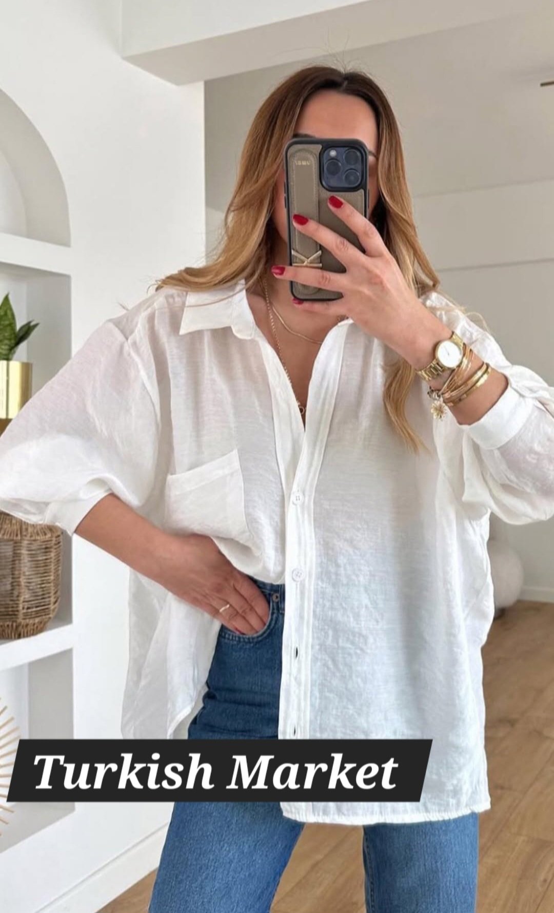 Basic Oversize Linen Shirts - Image 8