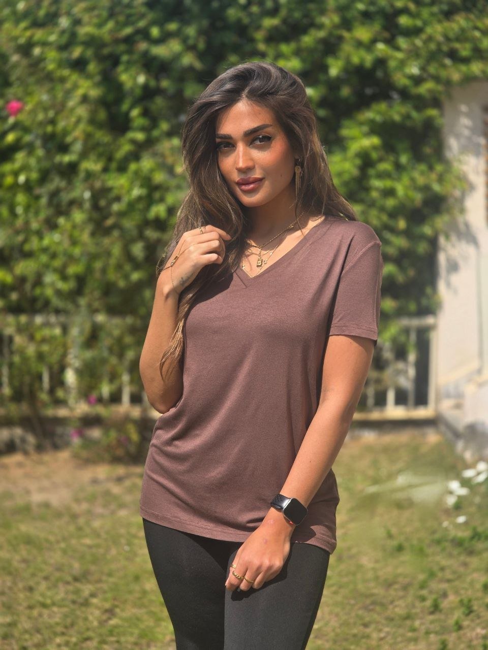 Brown mocha basic tshirt - Image 3