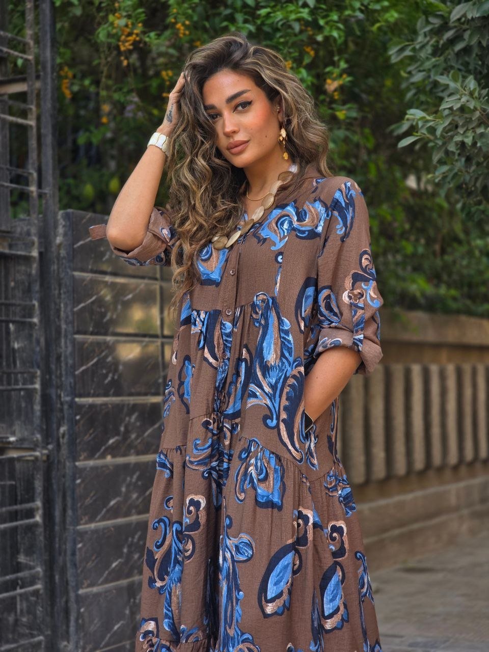 Brown boho dress  - Image 1