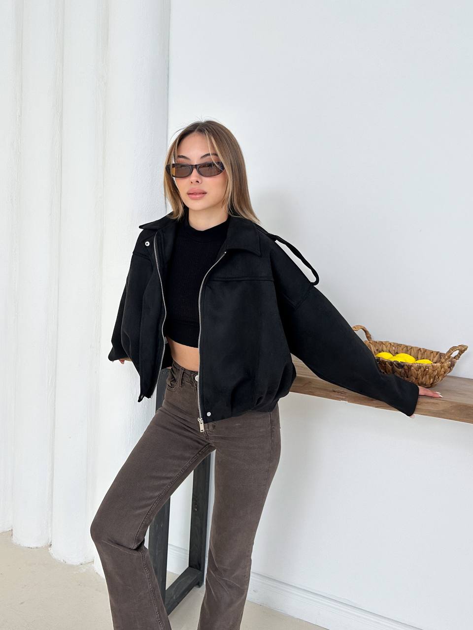 Zra Model Suede Jacket  - Image 3