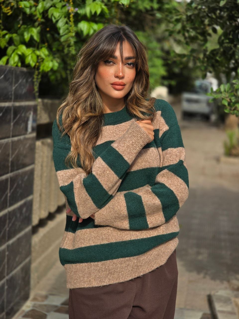 Duo-Colour Petroleum Pullover  - Image 3