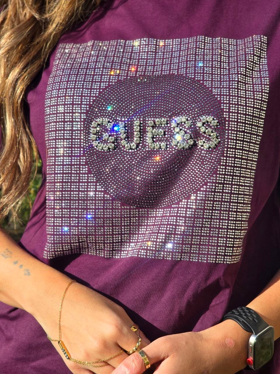 Strass Guess tshirt  - صورة 4