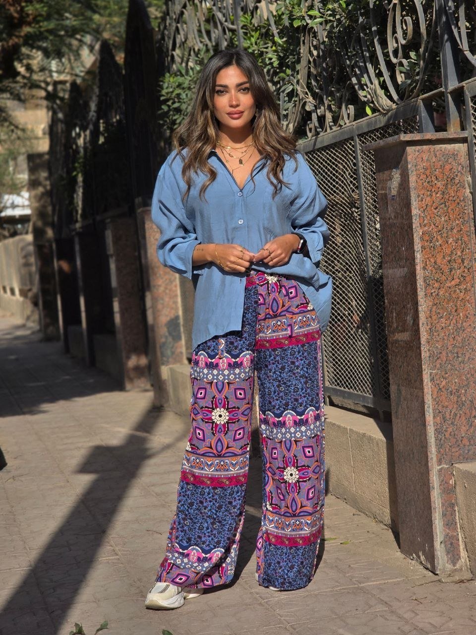 Raspberry Indigo Patterned Pants  - Image 3