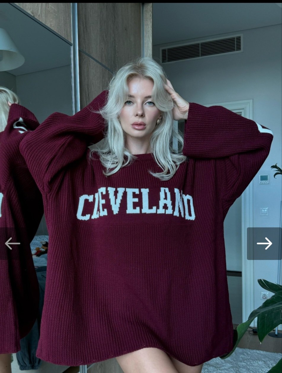Burgundy Knitted Cleveland  - Image 12
