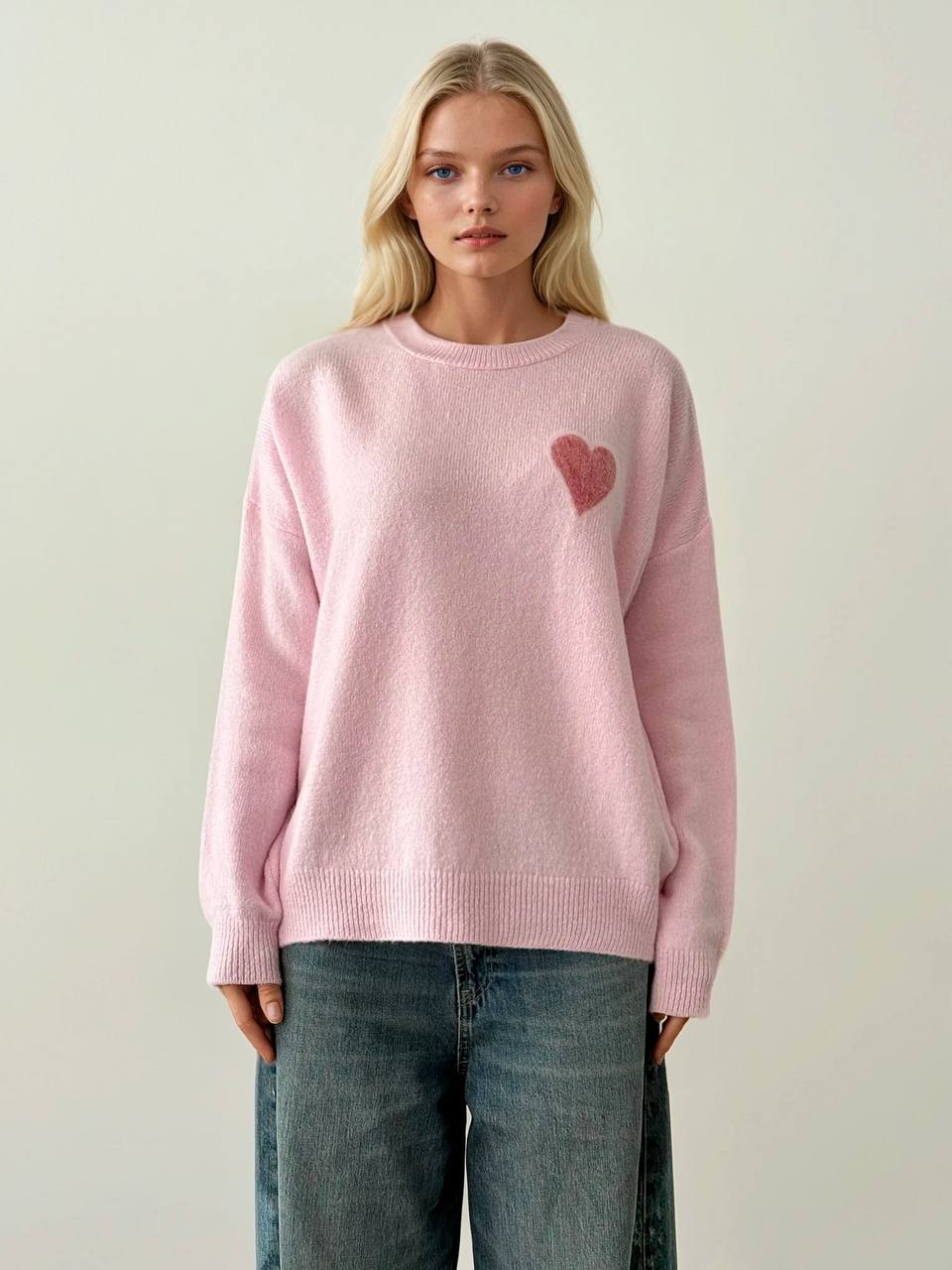Soft Heart Pullover  - صورة 2