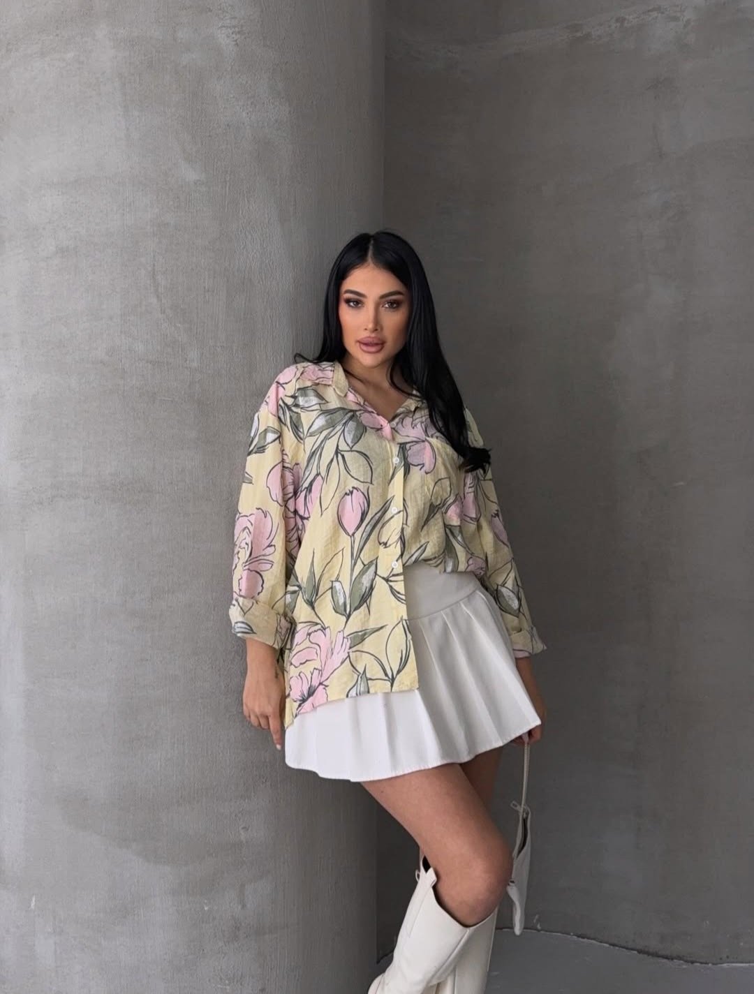 Yellow Floral Chemise  - Image 2