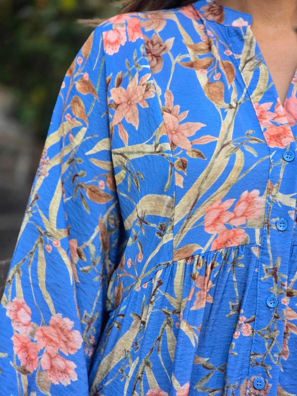 Blue floral dress - Image 5