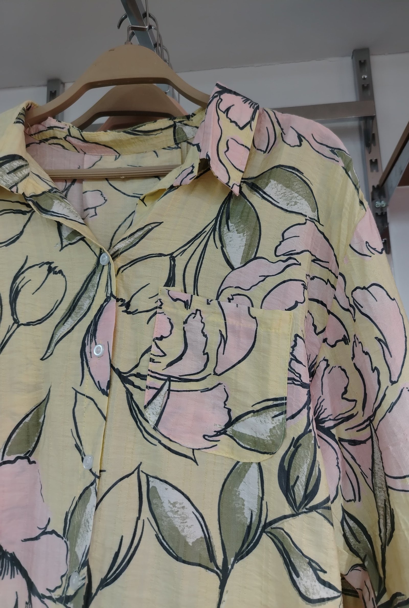 Yellow Floral Chemise  - Image 5