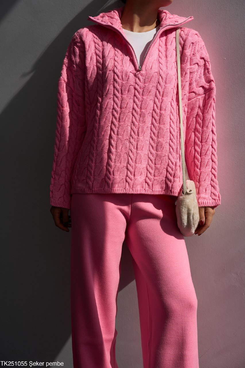 Pink Braided Pullover  - Image 2