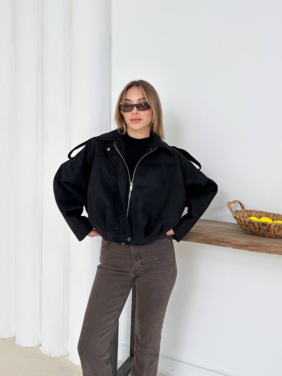 Zra Model Suede Jacket  - Image 4