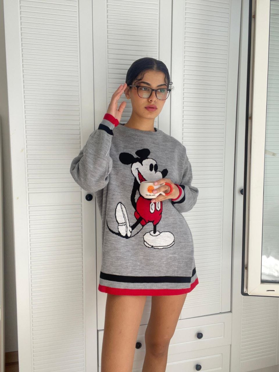 Light Grey Mickey Pullover  - Image 2