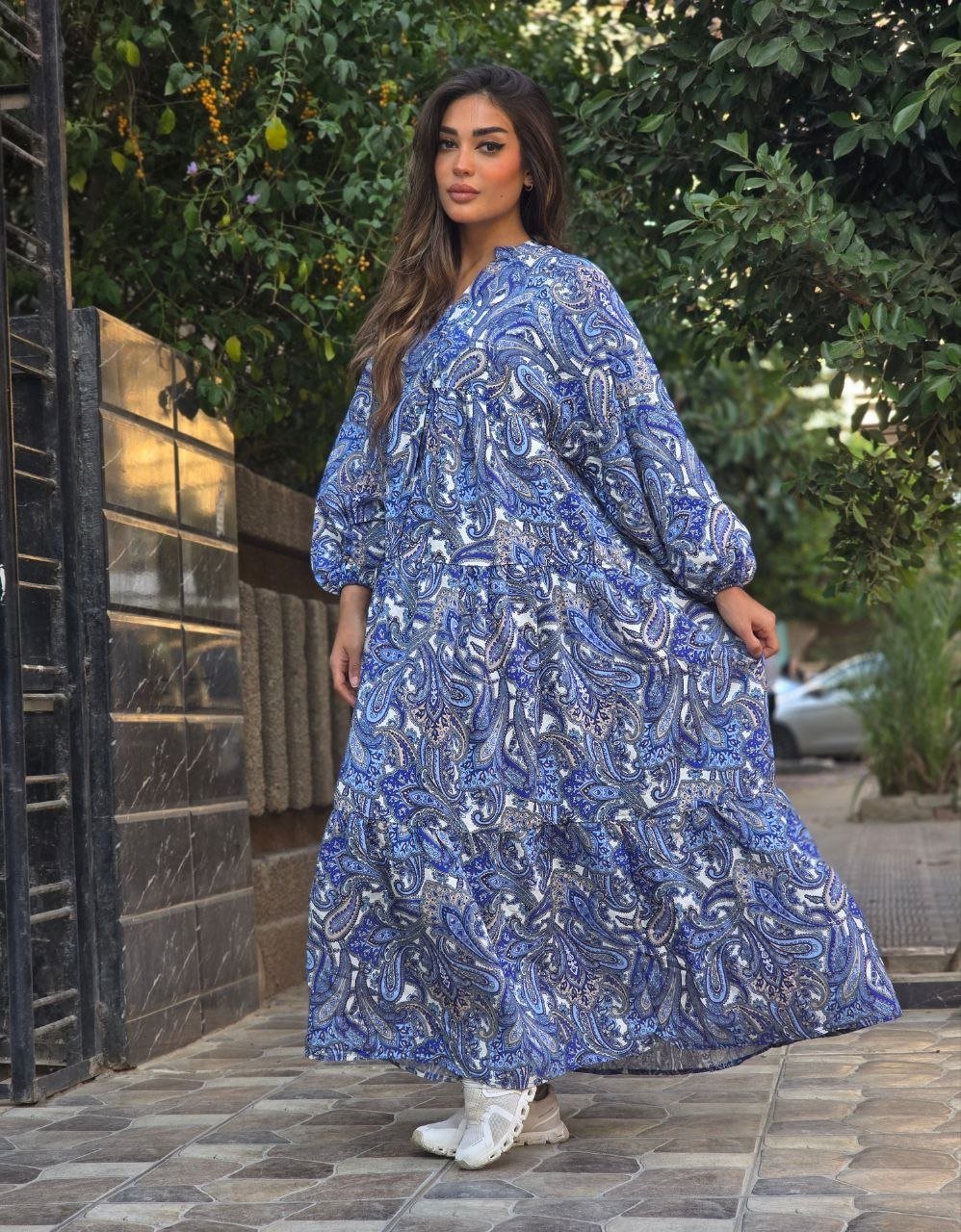 Blue Boho dress - صورة 3
