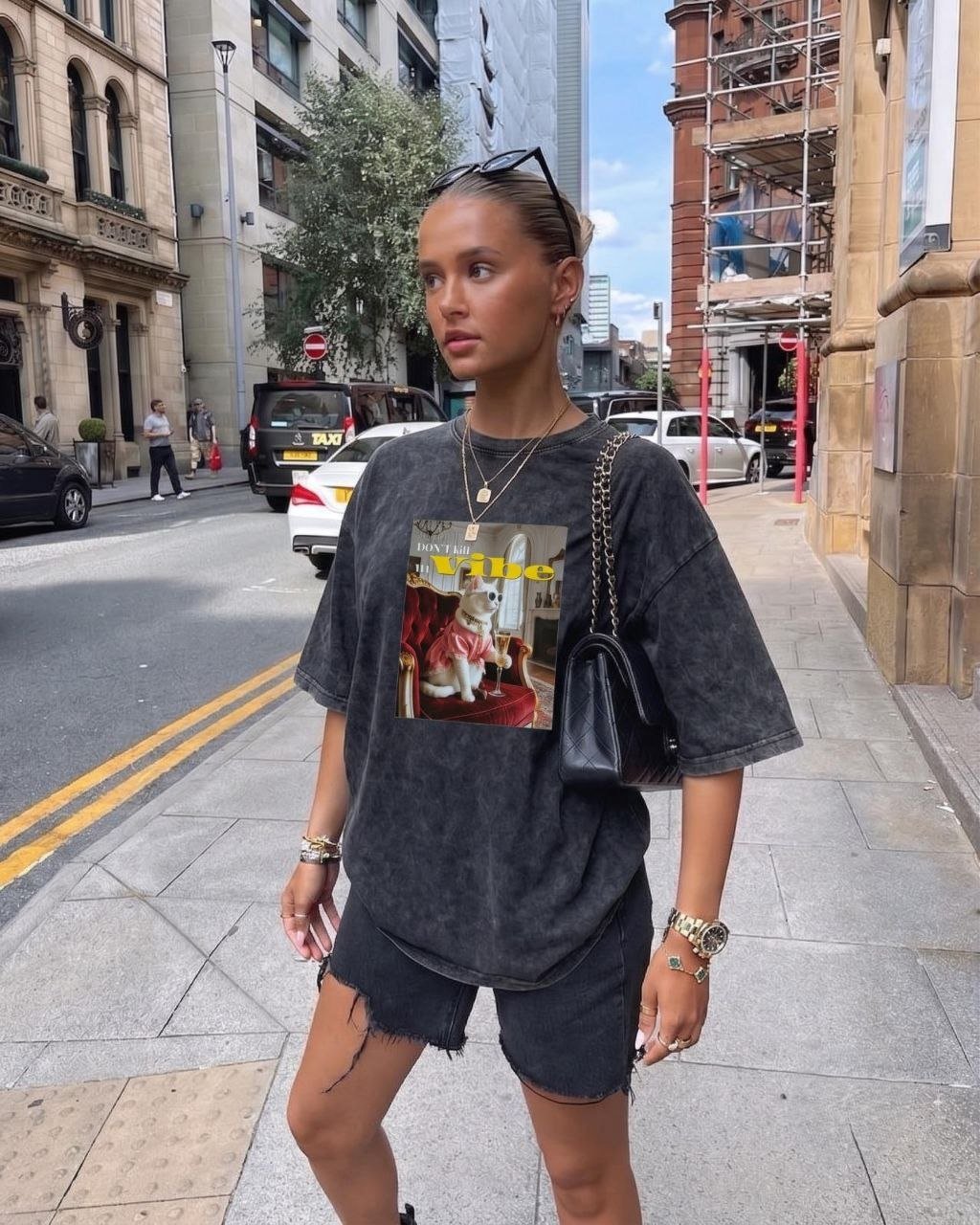 Don't kill my vibe tshirt 🐈 - صورة 3