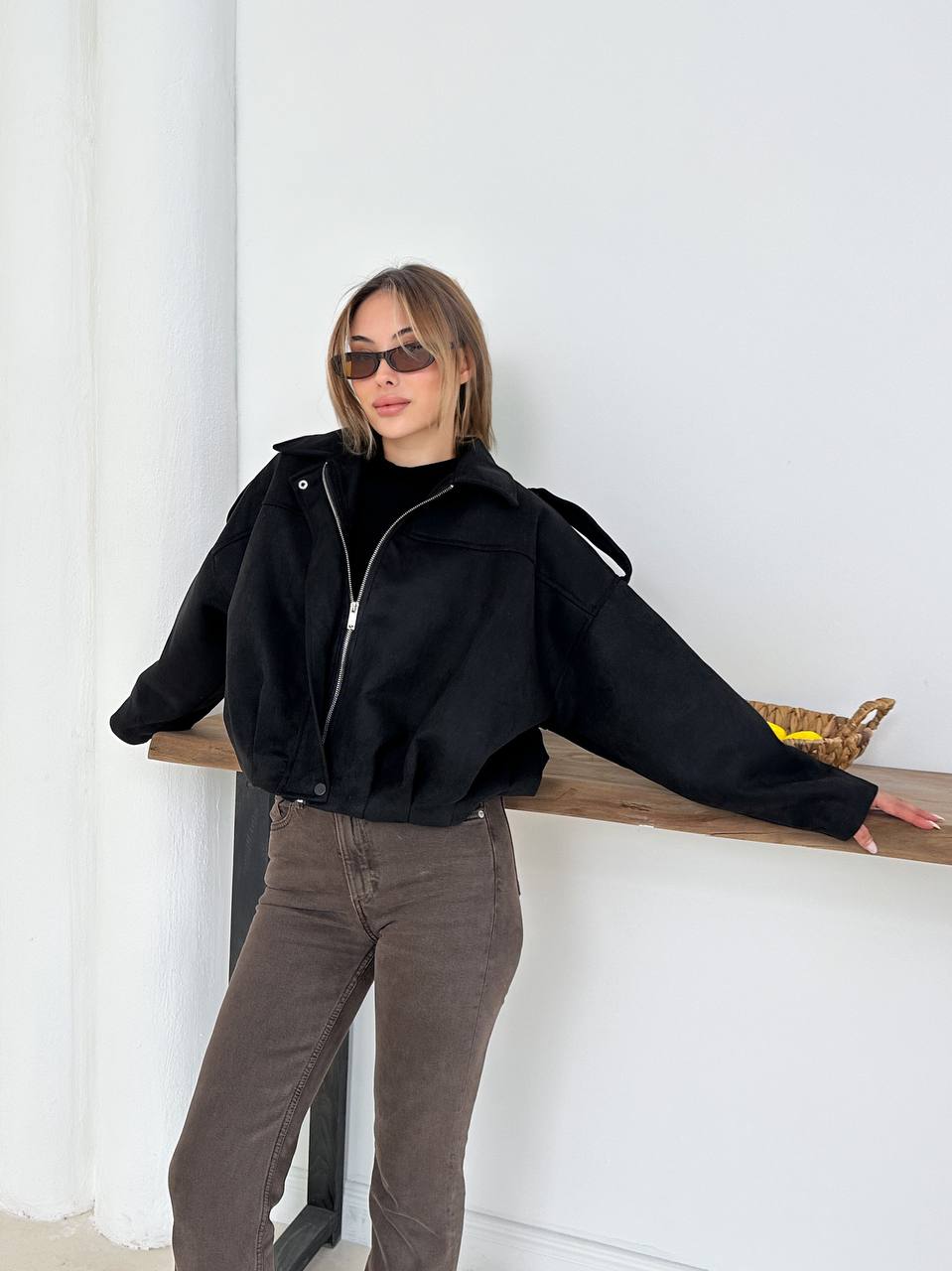 Zra Model Suede Jacket  - Image 8