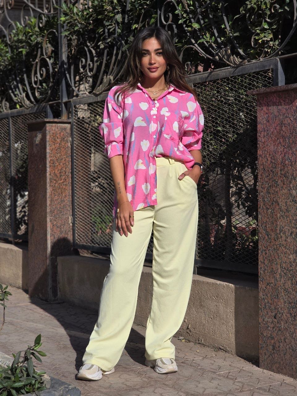 Pink Floral Shirt - صورة 2