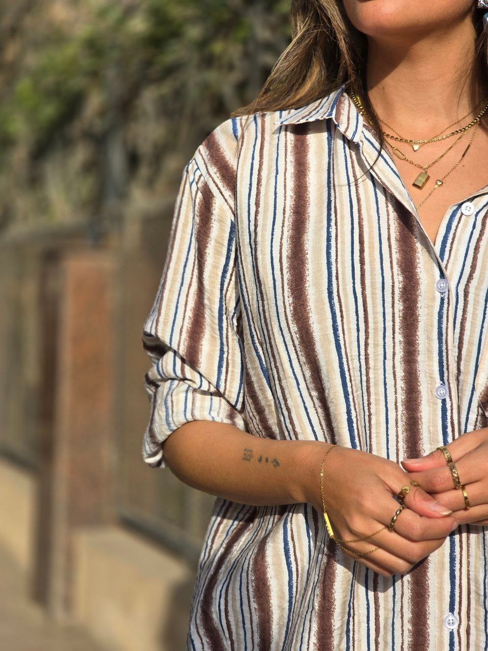 Striped Linen Shirt - Image 2