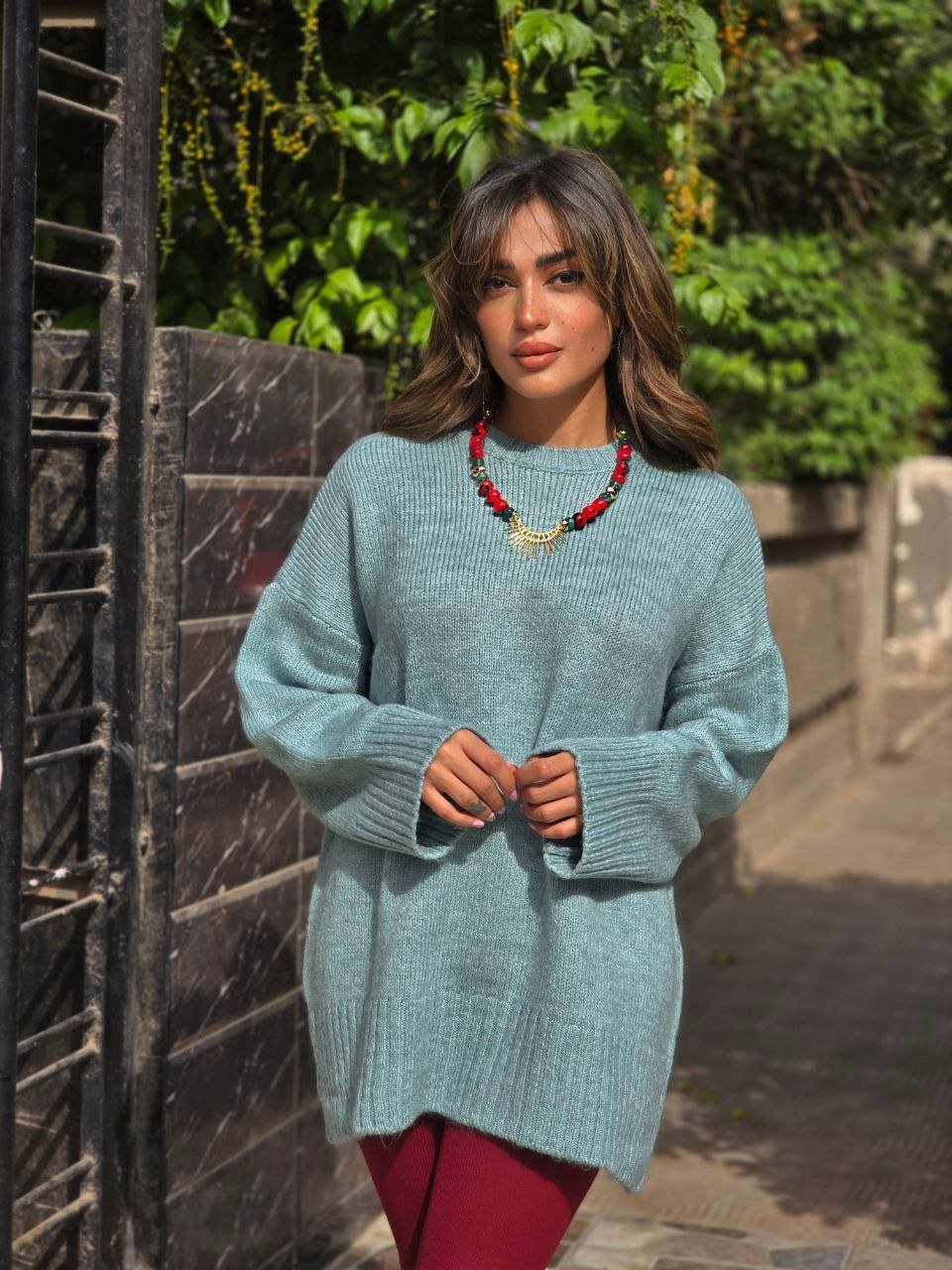 Crew neck oversize pullover  - Image 2