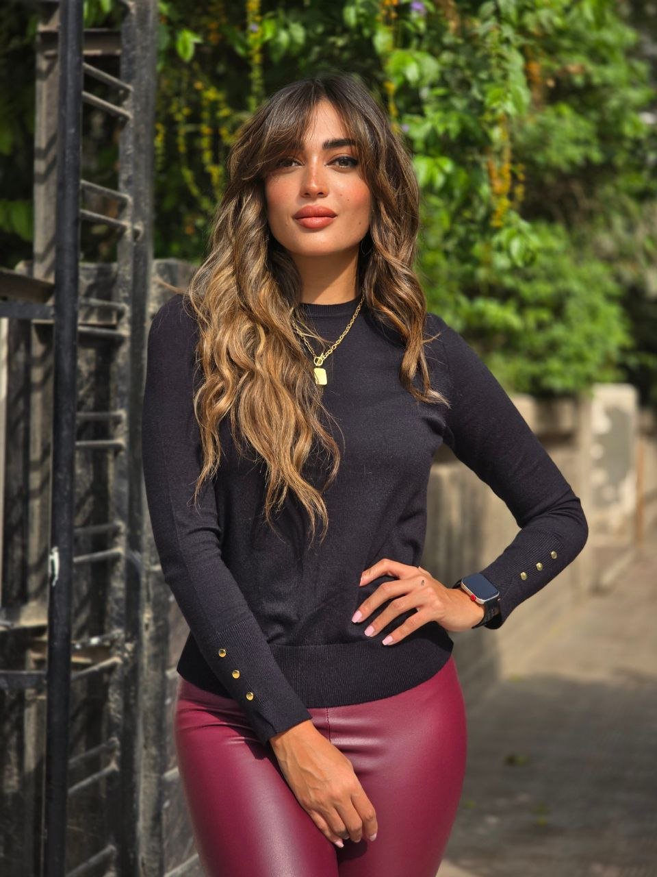 Black Mass.Dutti Basic Top - Image 2