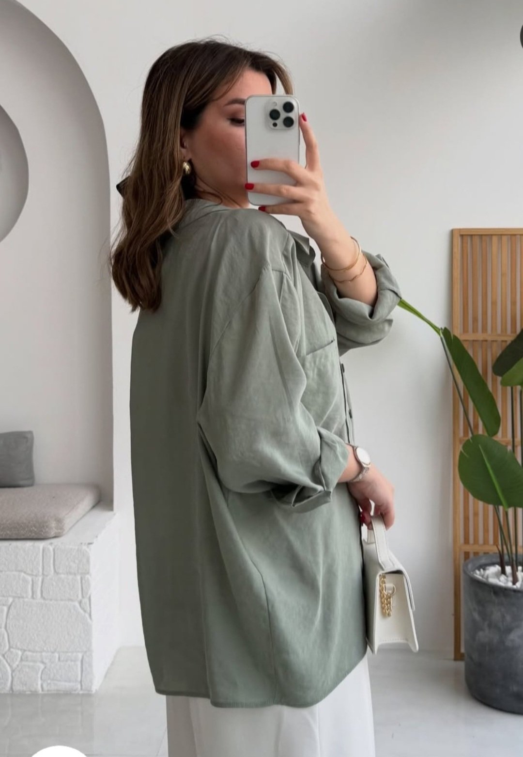 Olive basic shirt 🫒 - Image 2