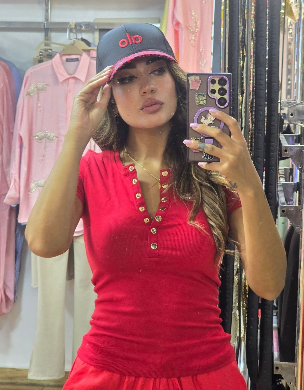 Red leopard Alo cap 🐆 - Image 1