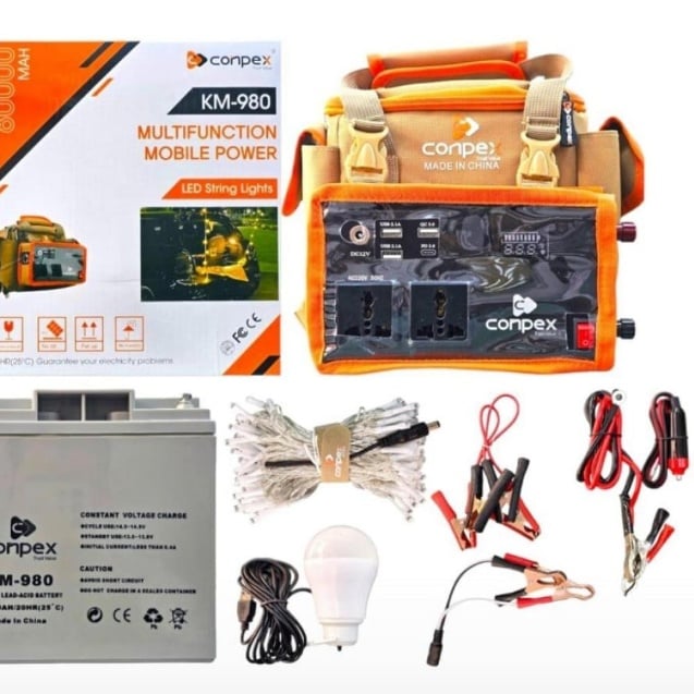 طارية رحلات conpex بسعة 80,000 ملي أمبير KM-980 - صورة 1
