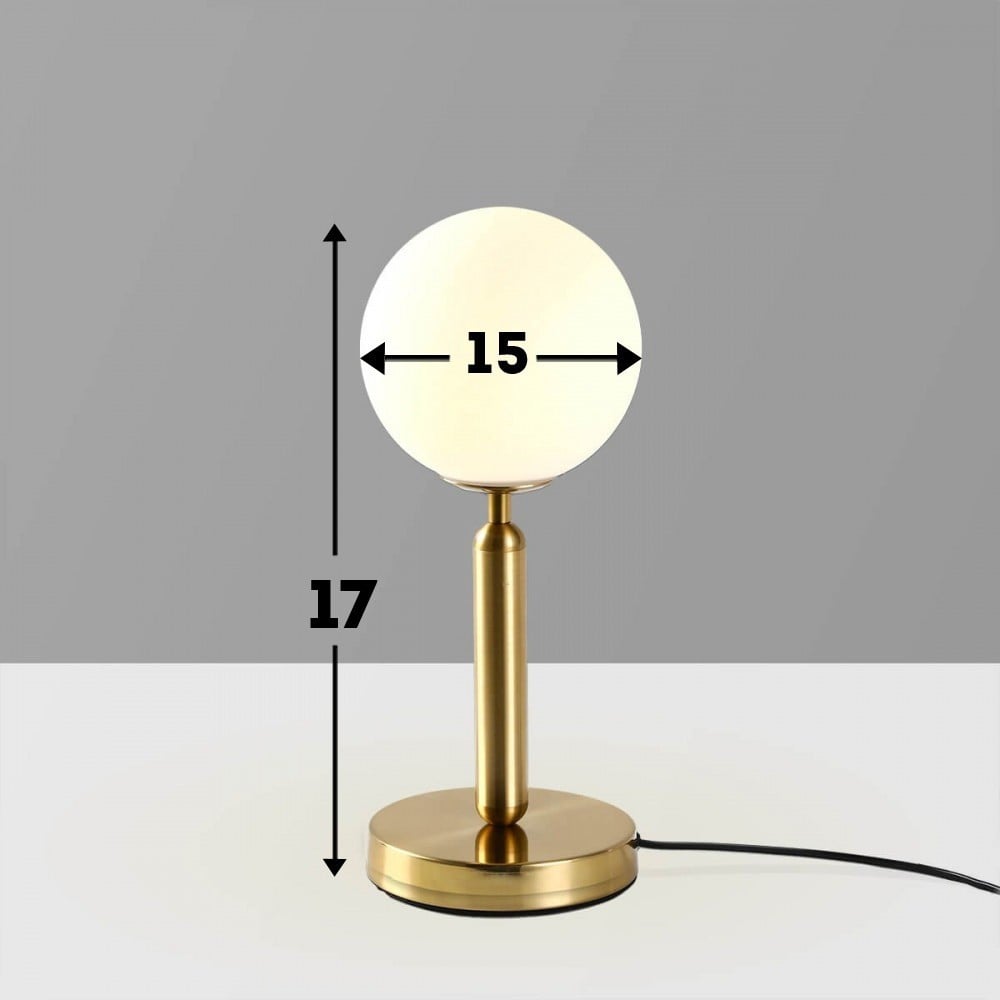 اضاءة طاولة كرة مضيئة ذراع ذهبي4834 - Image 5