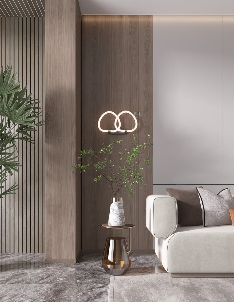 ابليك مودرن LED شكل قلبين متداخلين - Image 2